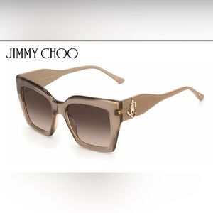 Brand new Jimmy Choo Eleni sunglasses in Nude